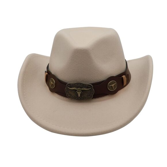 1788 Western Cowboy Hat For Men Cowgirl Women Unisex Wide Brim Felt main image 4